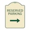 Signmission Designer Series-Reserved Parking 2, Tan & Green Heavy-Gauge Aluminum, 24" x 18", TG-1824-9765 A-DES-TG-1824-9765 - alternate 1